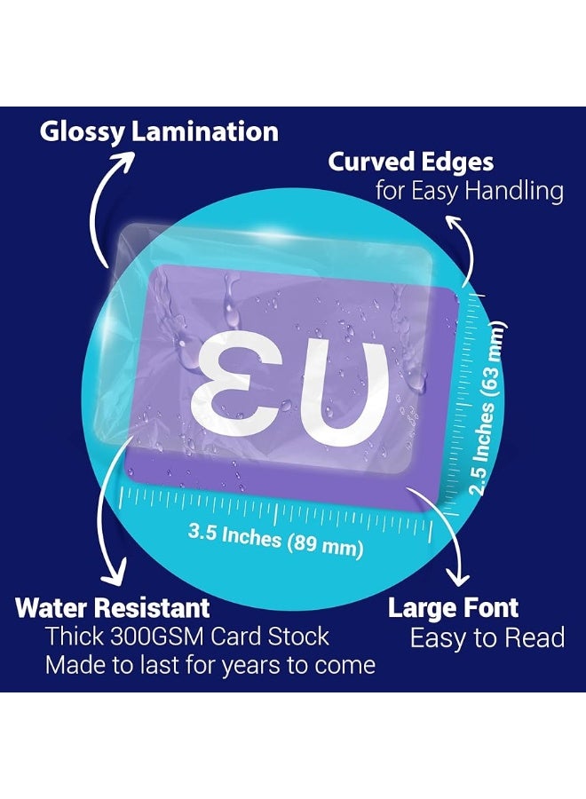 Briston Biblical Greek Alphabet Flash Cards â€“ Educational Language Learning Resource for Memory & Sight Words - Fun Game Play - Grade School, Classroom, or Homeschool Supply â€“ Briston Brand - Image 3
