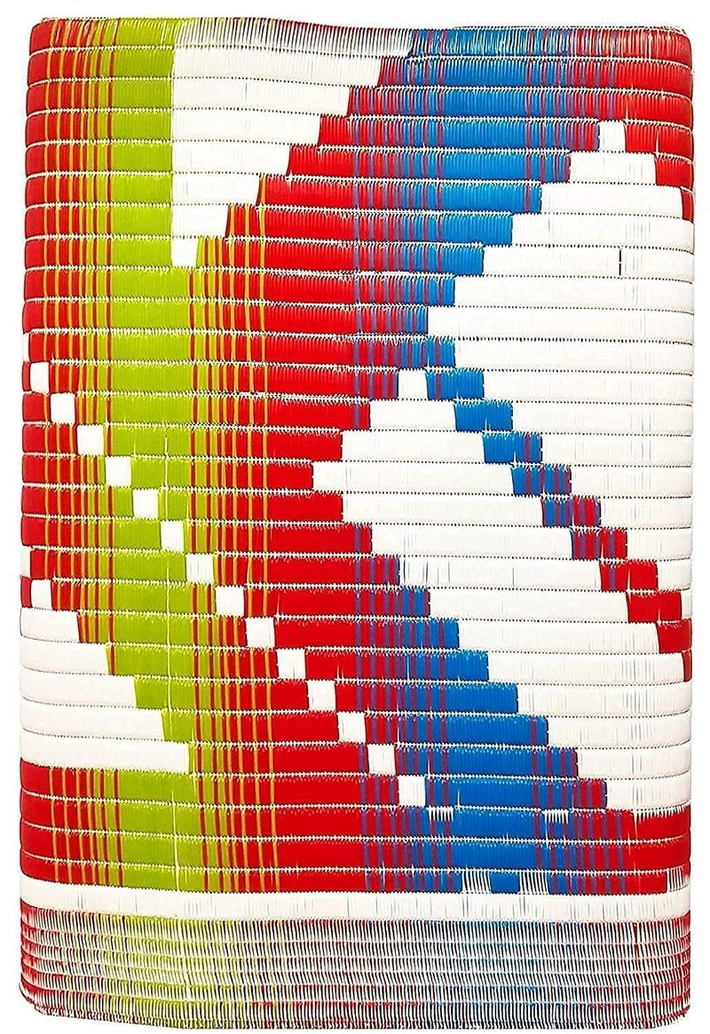 Glamocracy Plastic Floor Mat Multicolour 6 ft x 4ft - Image 1