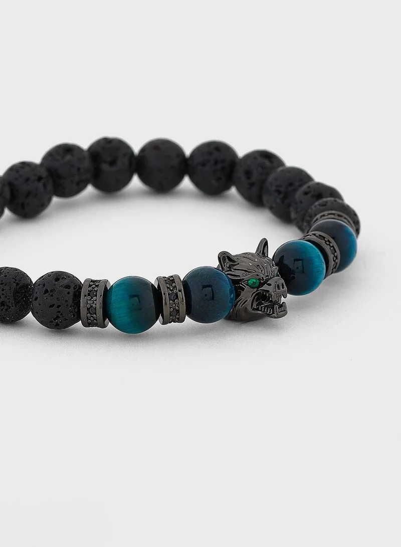 Seventy Five Wolf Beaded Bracelet