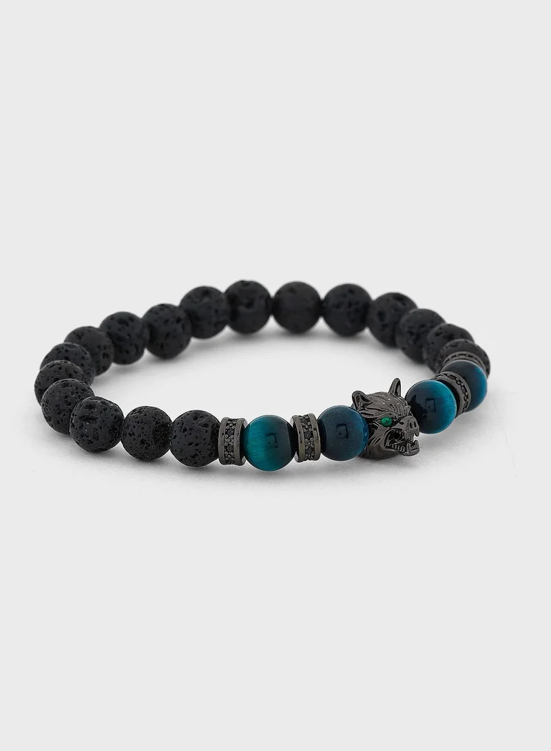 Seventy Five Wolf Beaded Bracelet