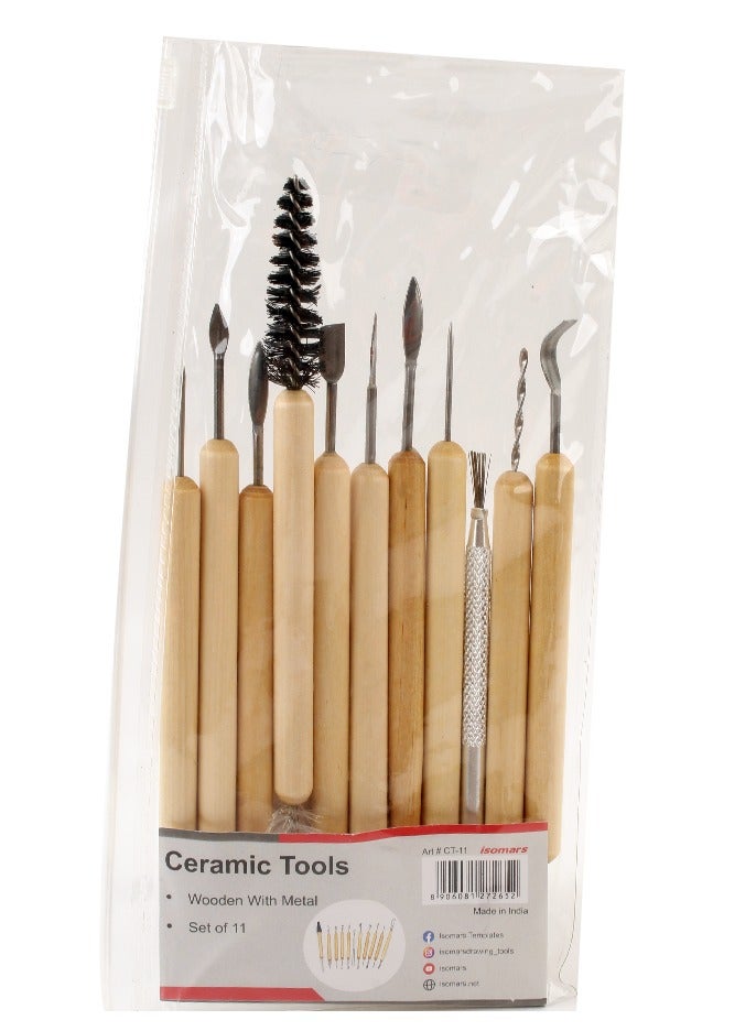 Isomars Ceramic Sculpting Tool Set 11 Pieces - CT11 - Image 1