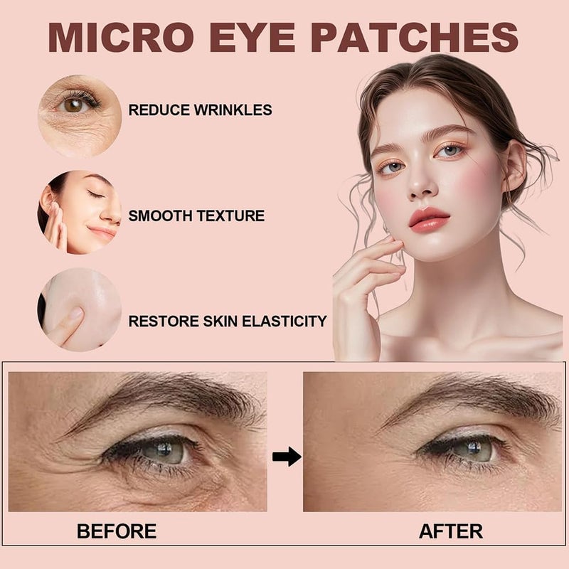 NOVALIFT Micro Eye Patches â€“ Under Eye Patchs Smile Line Patches for Puffy Eyes and Dark Circles (1BOX(3 Pairs)) - Image 3