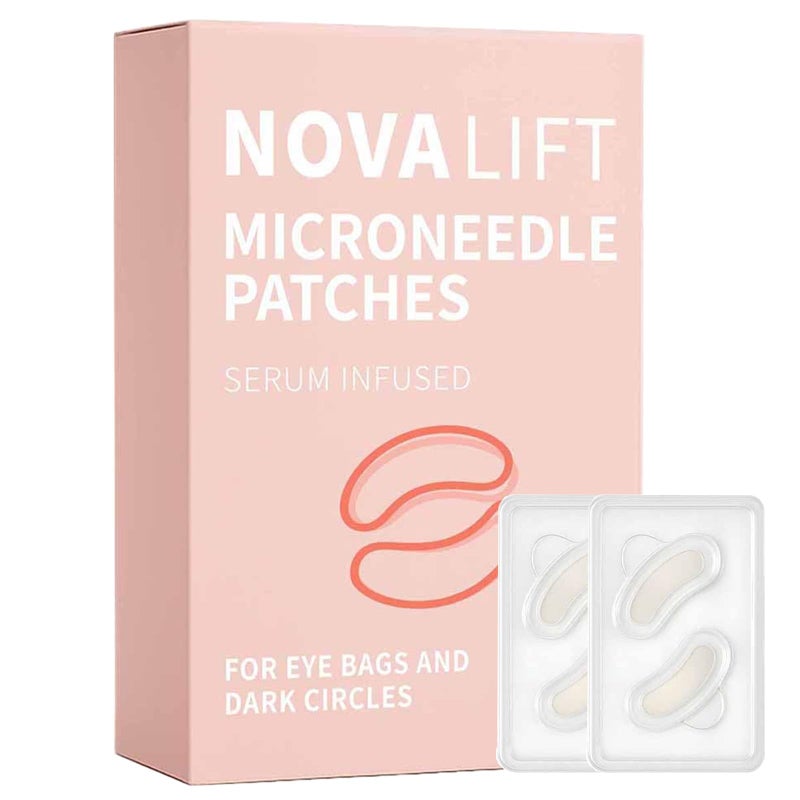 NOVALIFT Micro Eye Patches â€“ Under Eye Patchs Smile Line Patches for Puffy Eyes and Dark Circles (1BOX(3 Pairs)) - Image 1