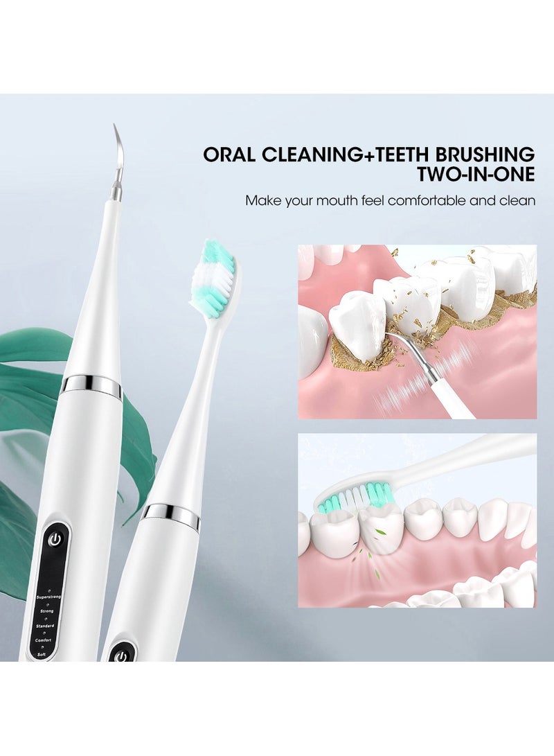 Powerful Ultrasonic Plaque Remover for Teeth with 5 Modes - Dental Tooth Cleaner