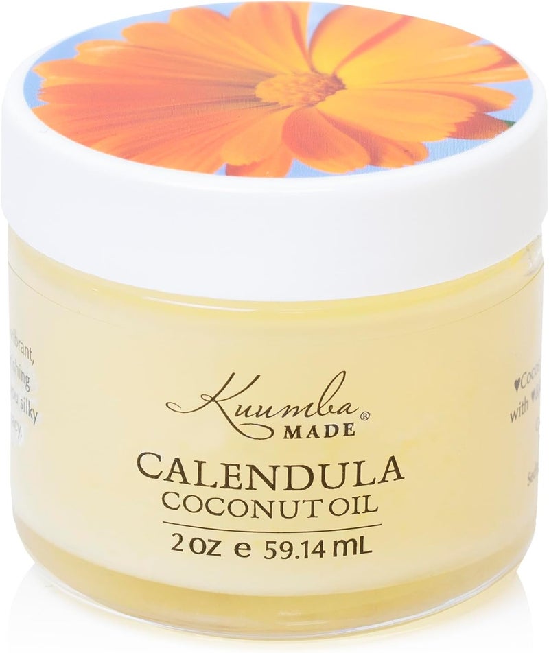 Kuumba Made Calendula Coconut Oil - 2 oz Moisturizing Oil for Skin and Hair - Image 1