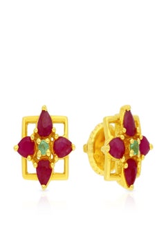 Malabar Gold and Diamonds 22 Carat 916 Purity Precia Gemstone Earrings PGNFNC043ER1Y  - Image 1