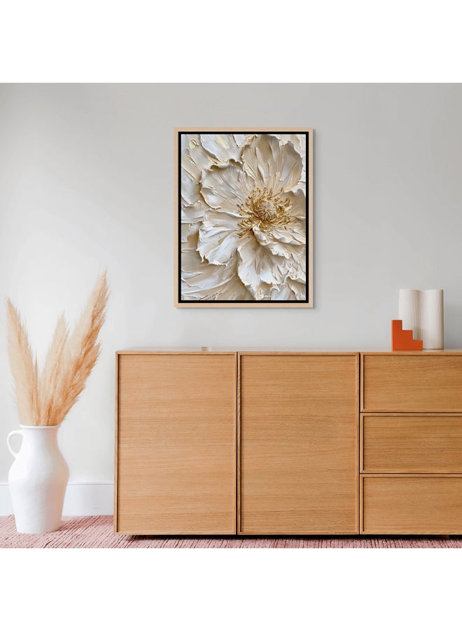 Art Decor Framed Canvas Wall Art of Modern Flower Artwork Abstract Botanical Floral Art Print Portrait Wall Décor for Living Room Bedroom Office Studio Home Décor and Gifting - Image 2