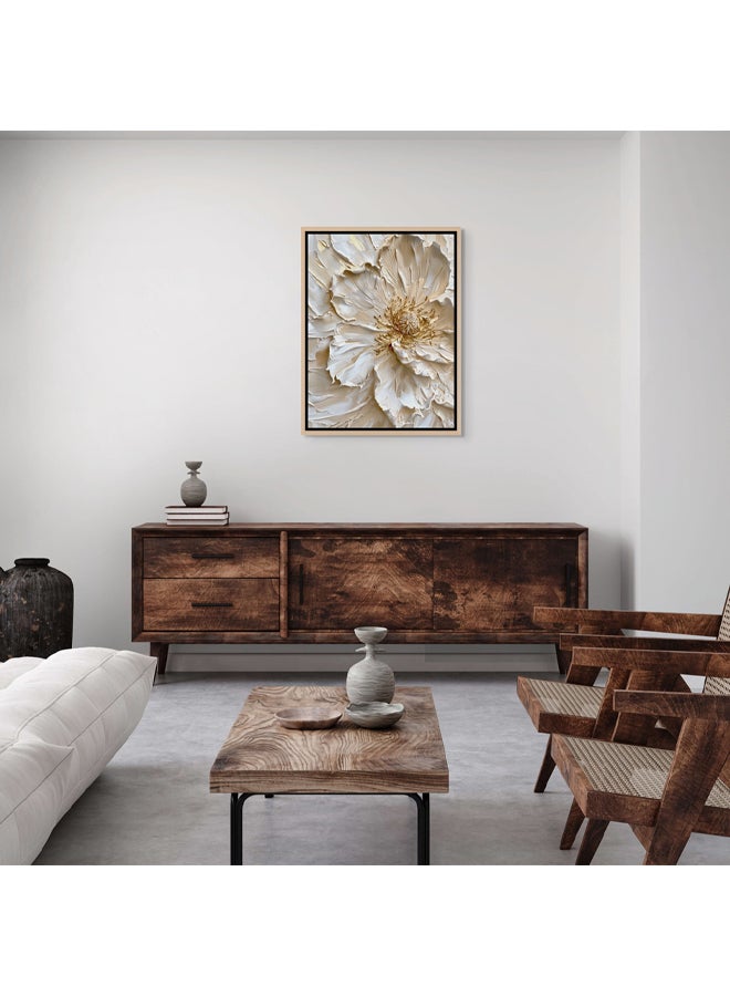 Art Decor Framed Canvas Wall Art of Modern Flower Artwork Abstract Botanical Floral Art Print Portrait Wall Décor for Living Room Bedroom Office Studio Home Décor and Gifting - Image 3