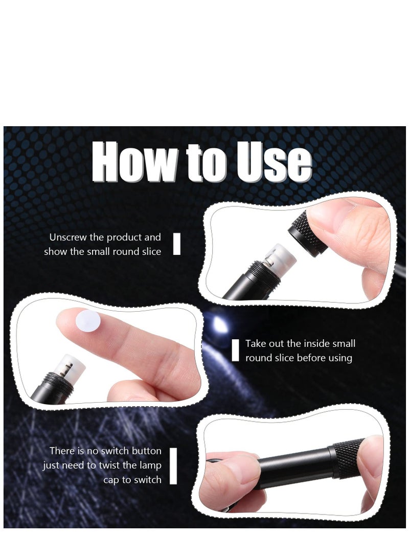SYOSI - 25 Pack Mini LED Keychain Flashlight Mini Keychain Flashlights Bulk with Carabiner Pocket Keychain Flashlight High Lumen EDC Handheld Flashlight for Camping Hiking Outdoor Activity Black - Image 1