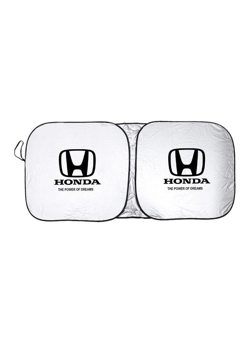 Honda - HONDA Car Sunshade UV Rays and Heat Protector Sun Visor Foldable Keep Your Vehicle Cool Blocks UV Rays, Car Windshield Sunshade - Image 1