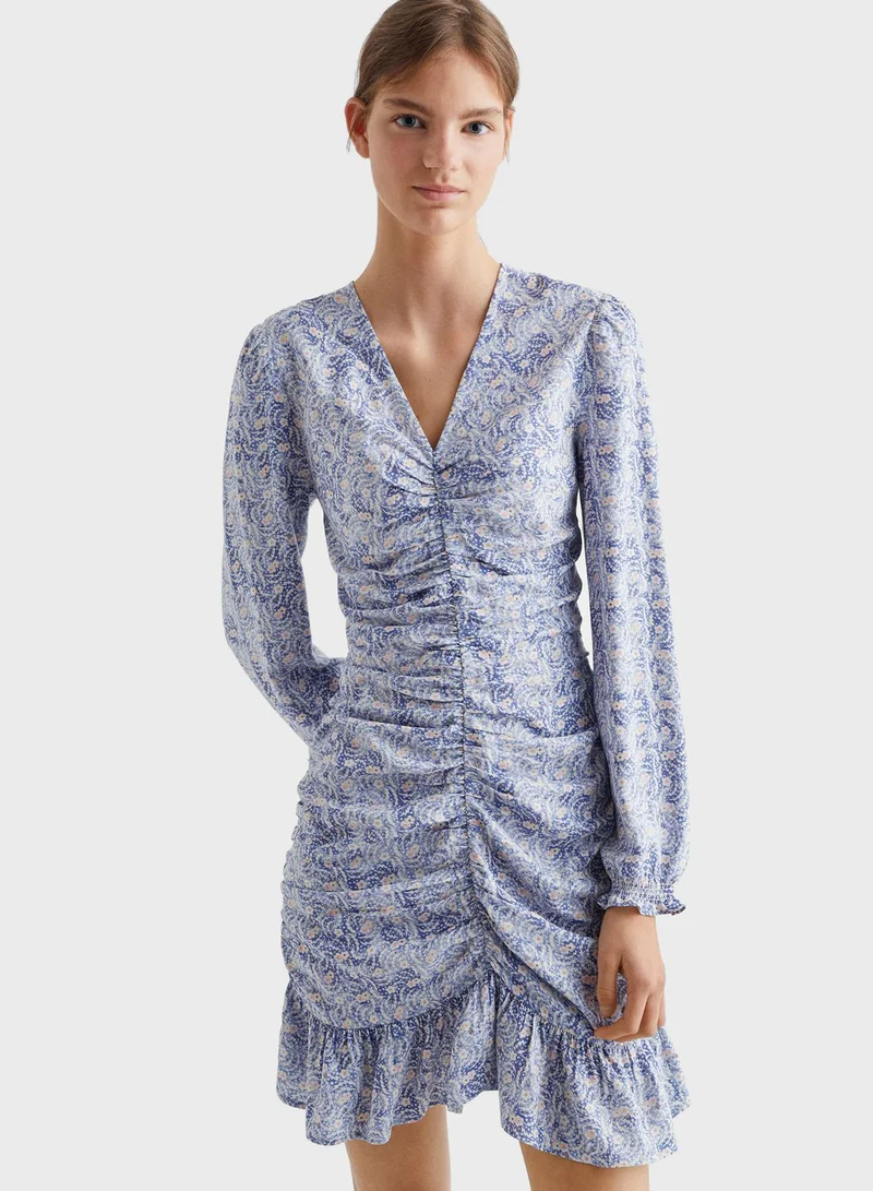 MANGO Kids Printed Dress