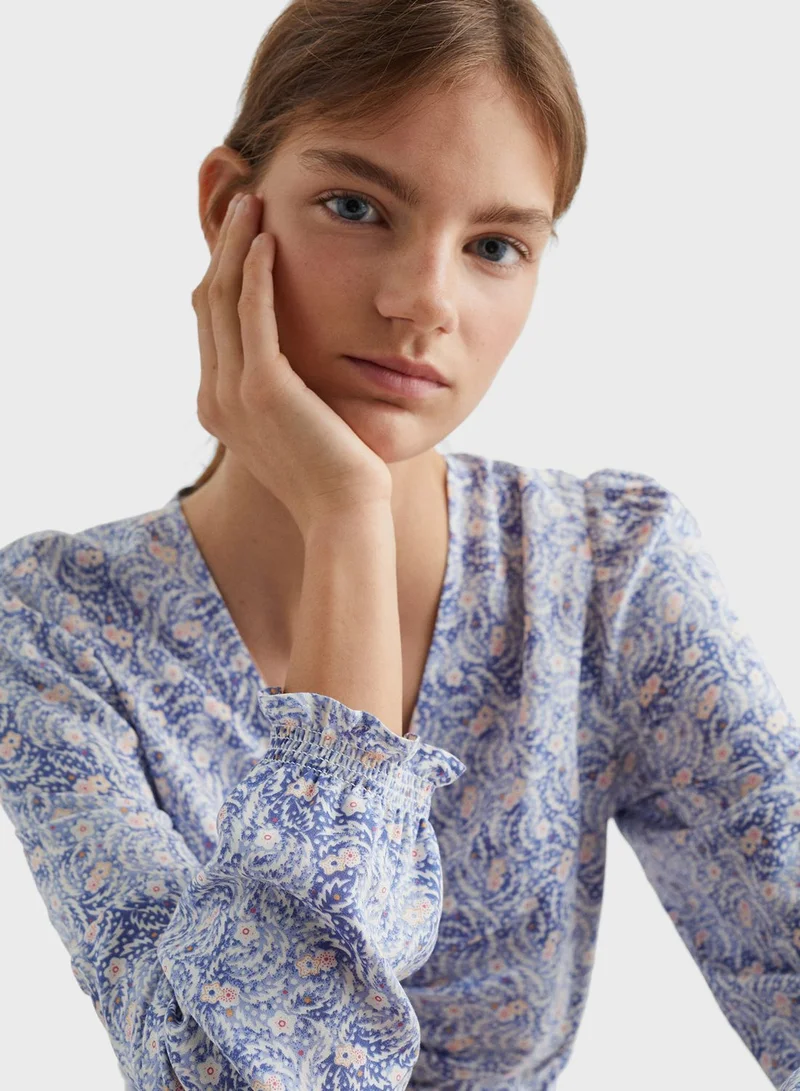 MANGO Kids Printed Dress