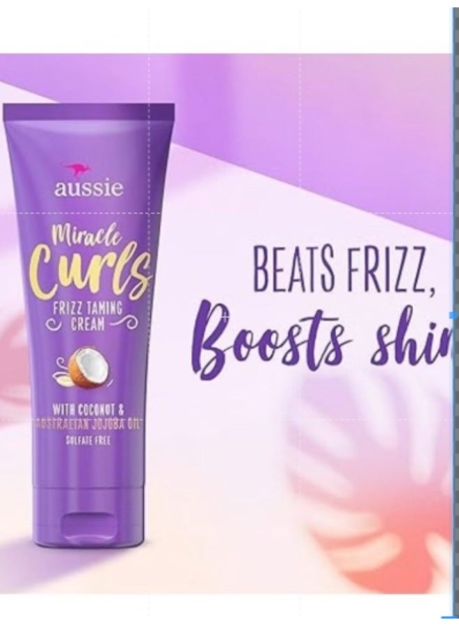 كريم ميراكل كيرلز لترطيب الشعر المجعد مع زيت الجوجوبا الأسترالي بجوز الهند 193 جم