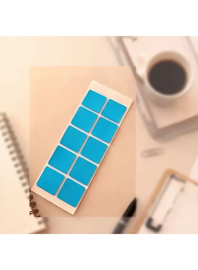 10 قطعة ملصقات إزالة الغبار الزرقاء لتنظيف سماعة الهاتف ومنفذ الشحن - Image 1