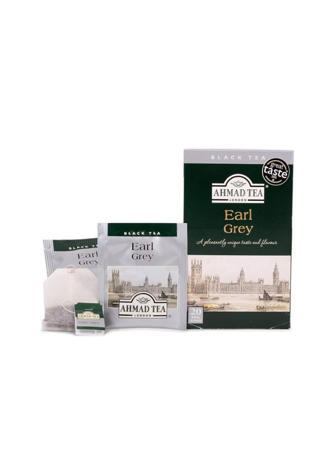 Ahmad Tea Earl Grey Black Tea 20 Teabags 40G - Image 5