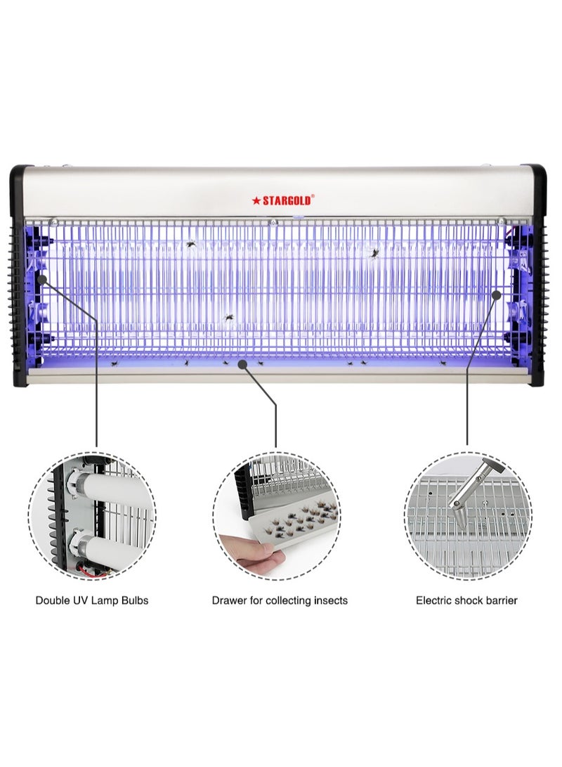 ستارجولد قاتل الحشرات الكهربائية، مصباح مصيدة البعوض، قاتل الحشرات الفعال، 38 وات - Image 2