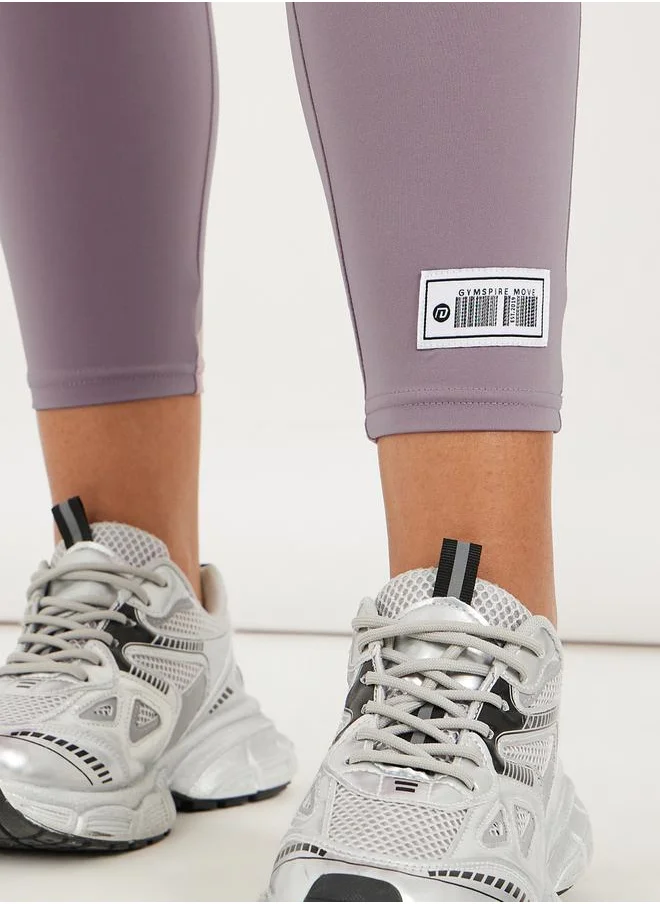 ستايلي Gymspire Edition - Label Ruched Waist 7/8 Leggings