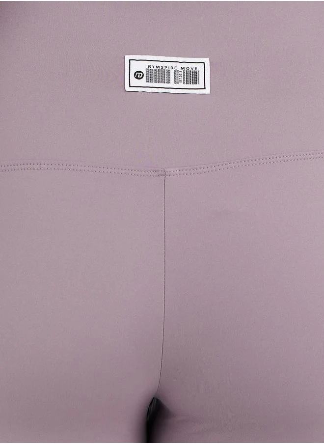 ستايلي Gymspire Edition - Label Ruched Waist 7/8 Leggings