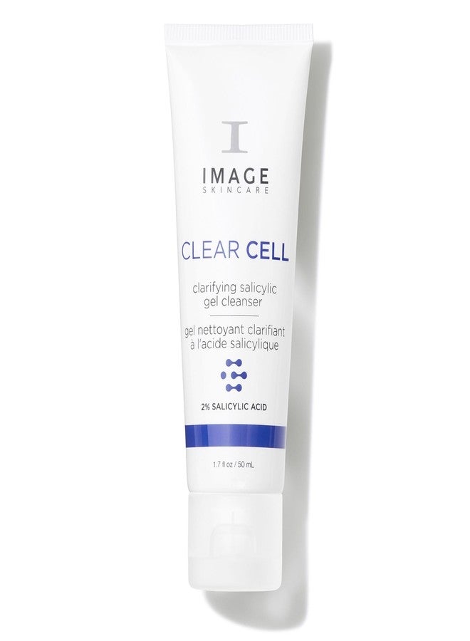 IMAGE SKINCARE IMAGE للعناية بالبشرة، جل منظف CLEAR CELL بحمض الساليسيليك، غسول وجه رغوي لطيف يزيل الزيوت الزائدة واللمعان للبشرة المعرضة للدهون، 1.7 أونصة - Image 1