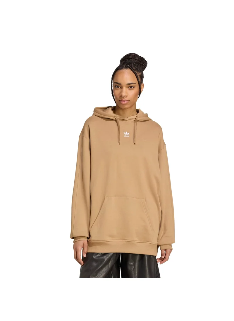 اديداس adidas ESS HOODIE Brown Originals Women SWEATSHIRTS