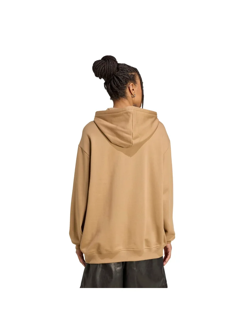 اديداس adidas ESS HOODIE Brown Originals Women SWEATSHIRTS