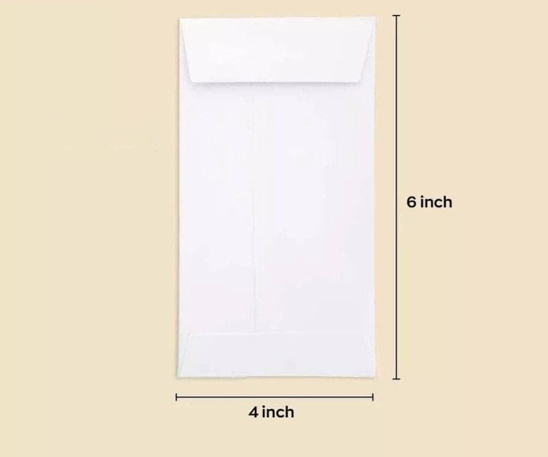 White Coin Envelopes 6” x 4” Kraft Self-Adhesive Seed Envelopes 150GM for Small Items Parts, Wages, Notes, Beads, Garden, Office (100 Pack) - Image 2