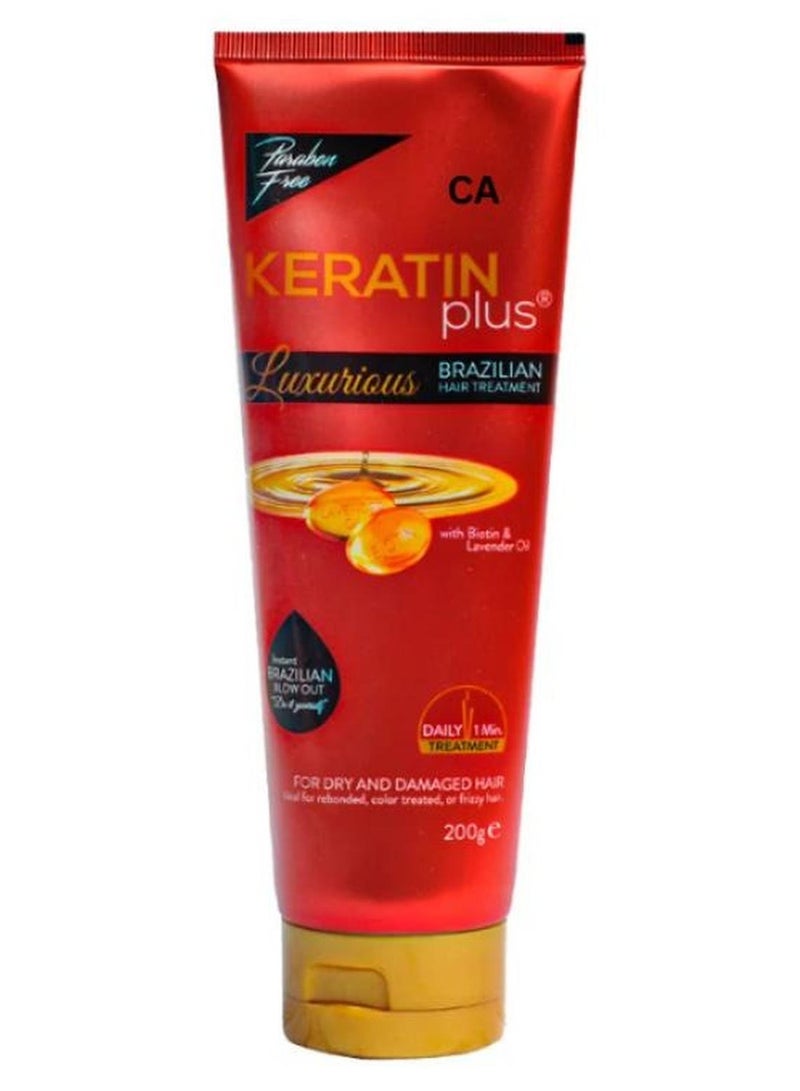 Red Luxurious Brazillian Hair Treatment Tube 200g