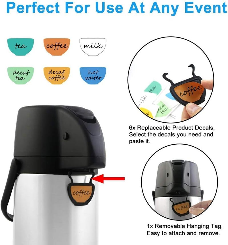  TOMAKEIT TOMAKEIT Airpot Coffee Dispenser Thermal with Pump,3L/102 Oz Insulated Stainless Steel Large Airpot Coffee Carafe Lever Action for Hot/Cold Water,Thermos for Coffee Hot Cocoa for Parties - Image 3
