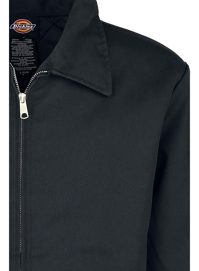 Dickies Dickies Men's Insulated Eisenhower Front-Zip Jacket,Black,Medium/Regular,Black,Medium/Regular  - Image 3