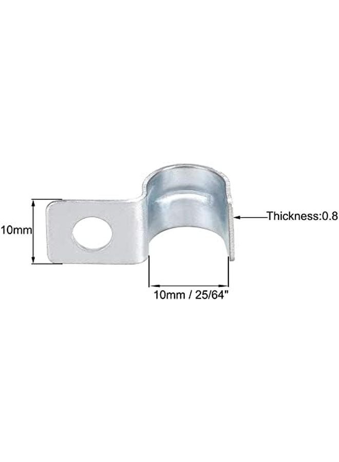 حزام أنبوب فولاذي مجلفن بفتحة واحدة من نوع EMT مقاس 25/64 بوصة، 20 قطعة لتثبيت الأنابيب - Image 4