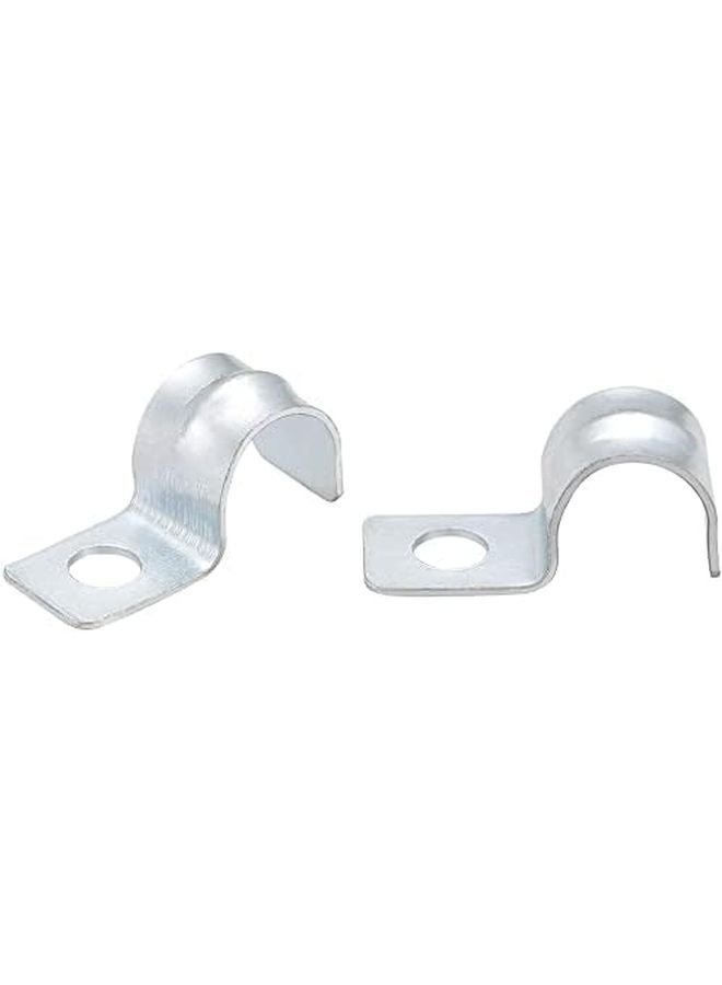 حزام أنبوب فولاذي مجلفن بفتحة واحدة من نوع EMT مقاس 25/64 بوصة، 20 قطعة لتثبيت الأنابيب - Image 1