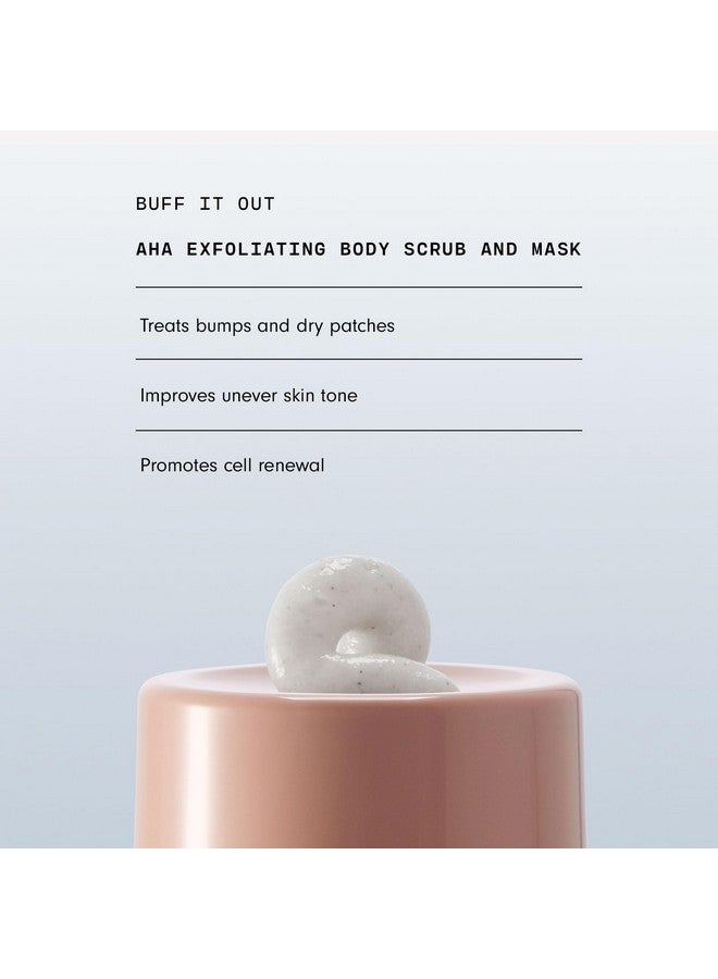 Versed Buff It Out Aha Exfoliating Body Scrub And Mask Lactic Acid & Glycolic Acid Exfoliant Microfine Pumice Body Exfoliator To Polish And Smooth Bumpy Dry Skin Vegan & Crueltyfree (6 Oz) - Image 5