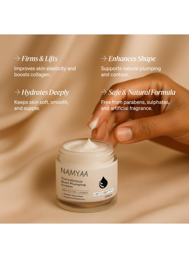 Namyaa Plumping Cream for Women | Boosts collagen production and Volume | 200g | - Image 2