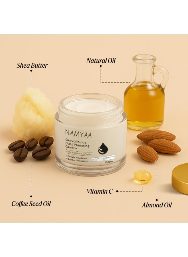 Namyaa Plumping Cream for Women | Boosts collagen production and Volume | 200g | - Image 3