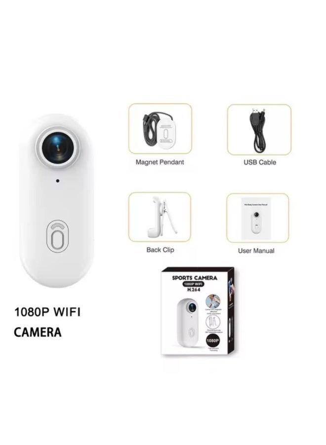 4K Ultra HD Wearable Mini Sports Camera – Thumb-Sized Magnetic Action Cam with 30m Waterproof, 360° Clip, 150-Min Battery, Wi-Fi, H.265, Hands-Free POV Recording for Cycling, Diving, Vlogging - Image 1