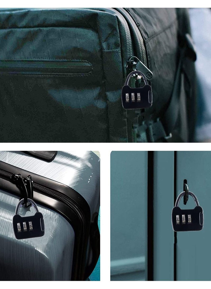 SYOSI Luggage Locks Suitcase Locks , 3 Digit Combination Lock, Luggage Lock, Anti Theft Locker Combination Padlock with Alloy Body, for Luggage, Gym, Travel Bag, Suitcase (5PCS)  - Image 4