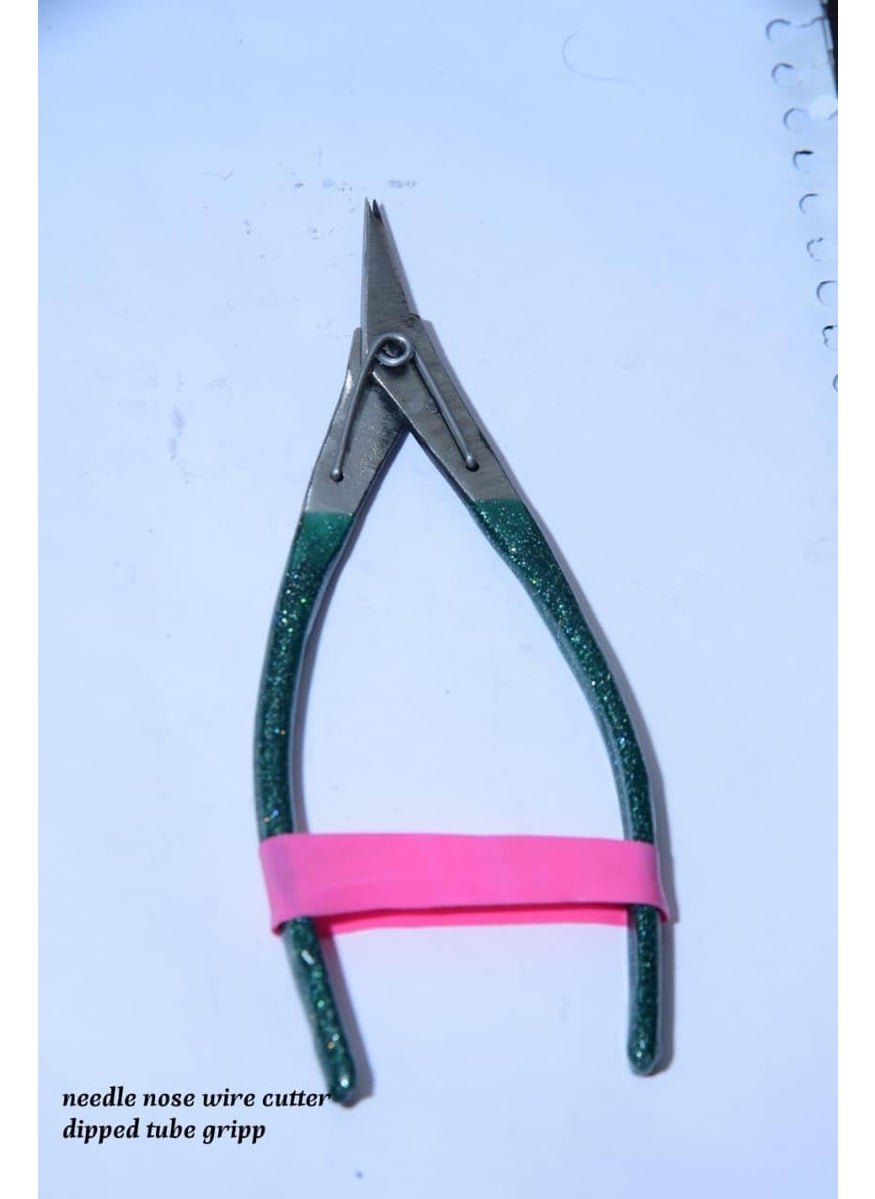 Generic Gauri Tools Needle Nose Wire Cutter Dipped Tube Gripp Round Nose and Cutter Pliers  - Image 2