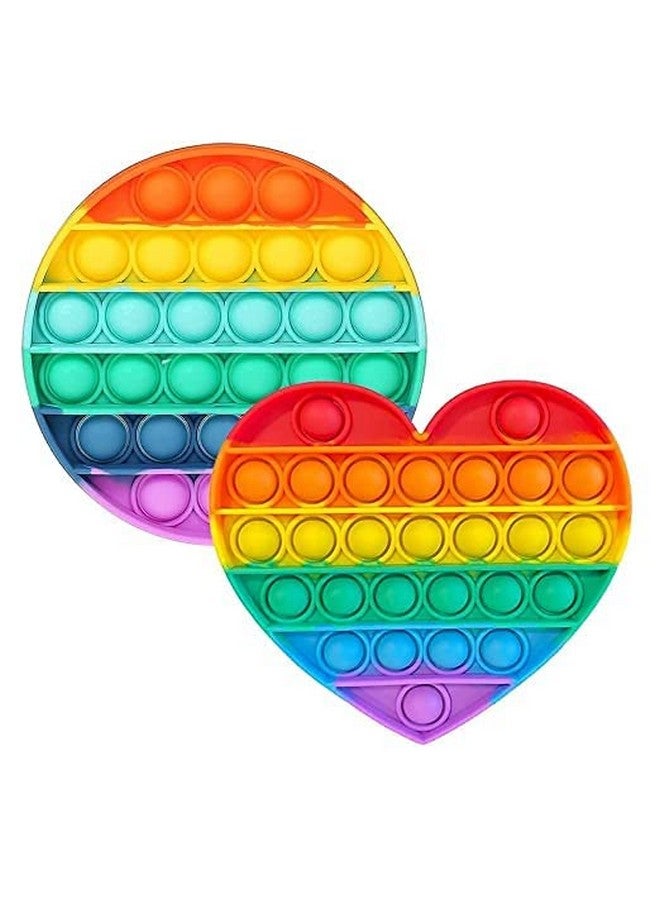 TEMSON Pop Fidget Toy Push Pop Bubble Fidget Sensory Toy for Kids and Adults Fidget Popper Stress Reliever Sensory Fidget Poppers (Set of 2) Design - Image 4