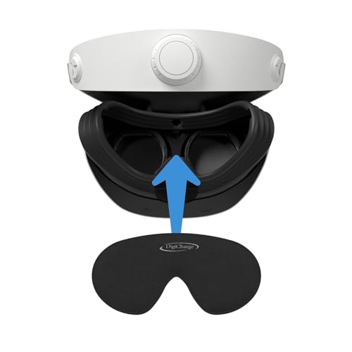 Digicharge Lens Protective Cover for PS VR2, PS VR 2 Glasses Cap, PSVR2 Protector Dustproof & Anti-Scratch Lens Shield, 14mm Thick Foam, Protects All Headset from Dust including sensor, Not Just Lens - Image 1