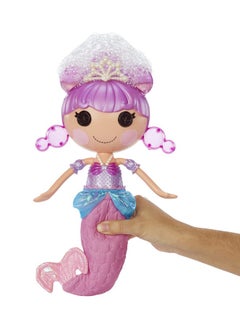 Lalaloopsy Lalaloopsy Bubbly Mermaid Doll- Ocean Seabreeze & Pet Jellyfish, Doll's Hair Makes Bubbles & Pet Squirts Water, Shell tub, Bubbles Solution & Reusable Packaging Playhouse, for Ages 3-103, 578970  - Image 4