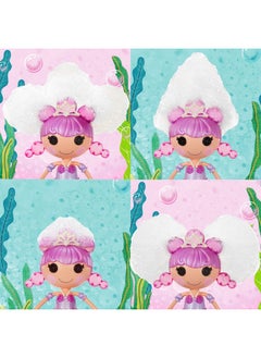 Lalaloopsy Lalaloopsy Bubbly Mermaid Doll- Ocean Seabreeze & Pet Jellyfish, Doll's Hair Makes Bubbles & Pet Squirts Water, Shell tub, Bubbles Solution & Reusable Packaging Playhouse, for Ages 3-103, 578970  - Image 5