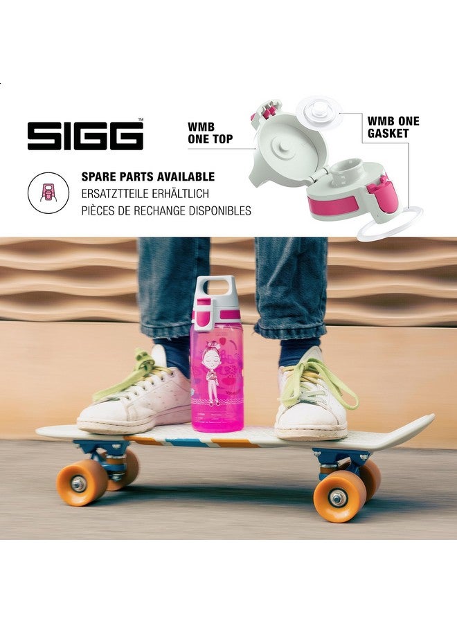 Sigg Kids Water Bottle Viva One Girls Way Leakproof Lid Dishwasher Bpa Free Sport And Bike One Hand Children'S Drink Bottle 17 Oz - Image 5