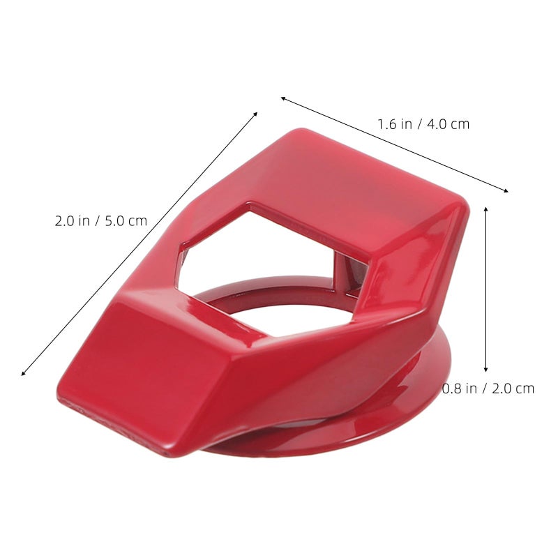 Crimson Car Engine Start Button Ring Cover Universal Push To Start Protector - Image 3