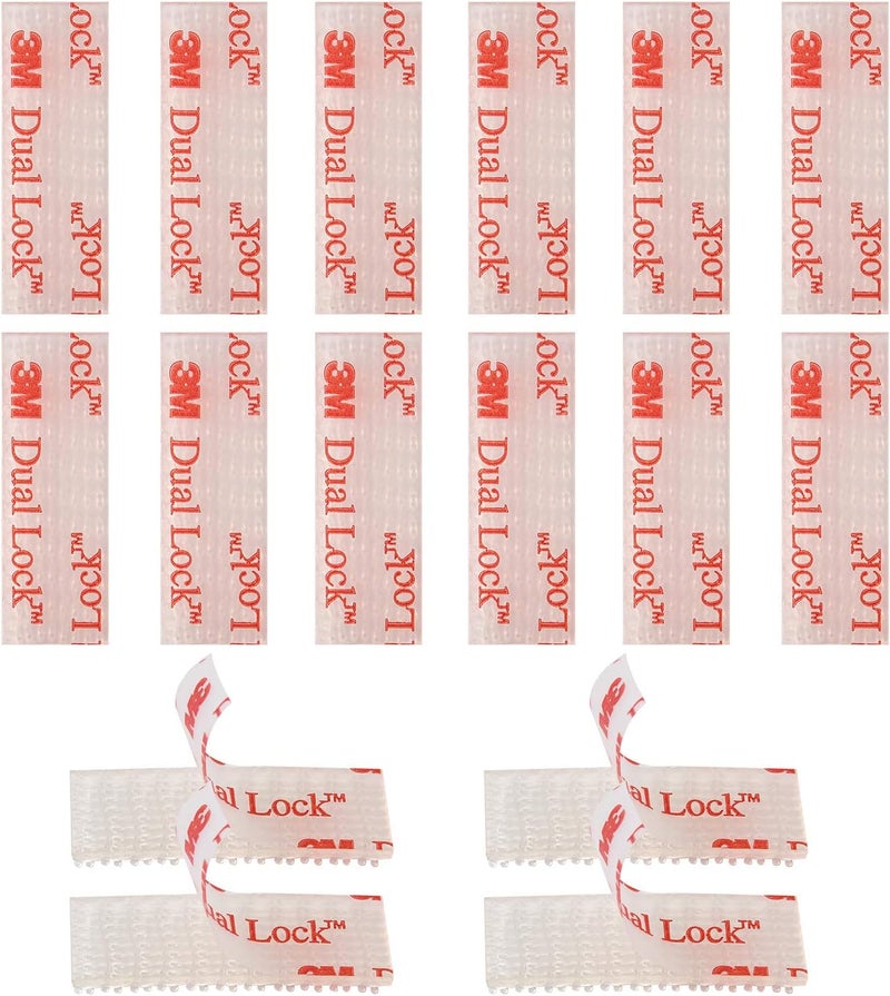HSTECH 16 Pcs EZ Pass/IPass/IZoom Toll Tag Mounting Kit - Reclosable Fastener Peel and Stick Adhesive Dual Lock Tape Strips - Image 1