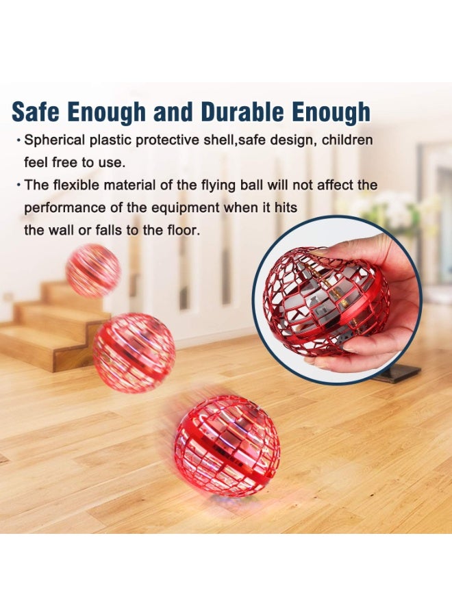 لعبة كرة طائرة شبكية للأولاد من ميري هوم: كرة دوارة بوميرانج كوميك جلوب 2024، طائرة صغيرة بدون طيار، لعبة طائرة دوارة للأطفال والمراهقين والكبار في الأماكن الداخلية والخارجية، لون أحمر - Image 3