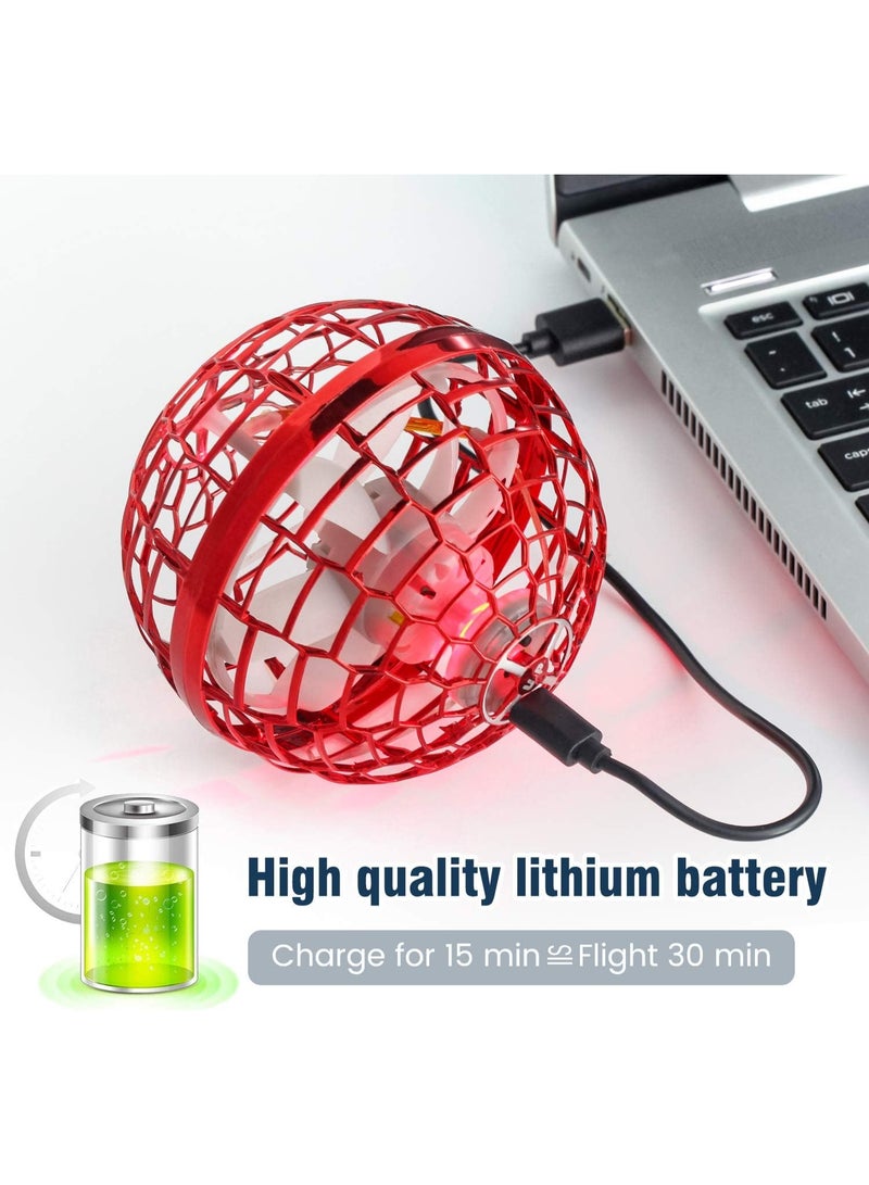 لعبة كرة طائرة شبكية للأولاد من ميري هوم: كرة دوارة بوميرانج كوميك جلوب 2024، طائرة صغيرة بدون طيار، لعبة طائرة دوارة للأطفال والمراهقين والكبار في الأماكن الداخلية والخارجية، لون أحمر - Image 5