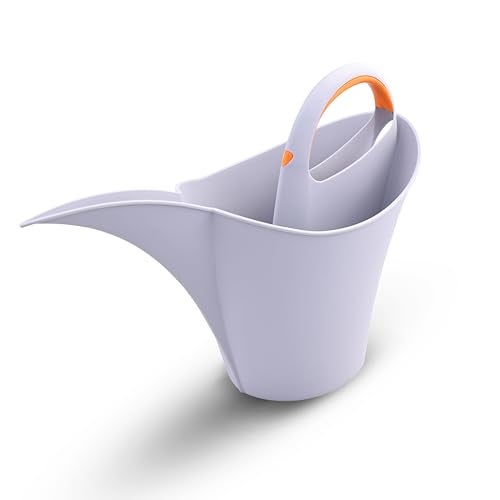 Sharpex Modern and Decorative Long Tip Watering Can 2L for Home Gardening Sprinkling Bucket |Heavy Duty PP Plastic Lightweight (Grey) - Image 1