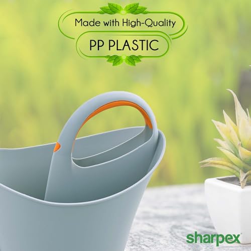 Sharpex Modern and Decorative Long Tip Watering Can 2L for Home Gardening Sprinkling Bucket |Heavy Duty PP Plastic Lightweight (Grey) - Image 5