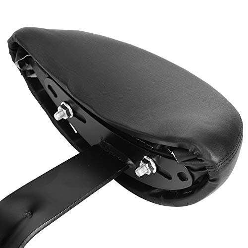 VGEBY1 Bike Backrest Cushion, Universal Compatible Electric Bicycle Motorcycle Backrest, High Grade PU & Stainless Steel, Black - Image 2