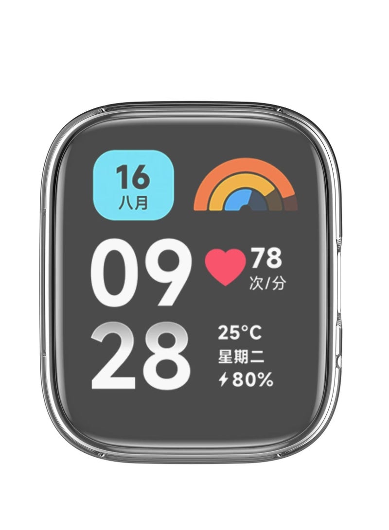 Case for Redmi Watch 3 Active/Lite Soft TPU Plating All-Inclusive Protection Watch Case Shock Resistant Case Cover for Redmi Watch 3 Active Smartwatch (Transparent) - Image 4